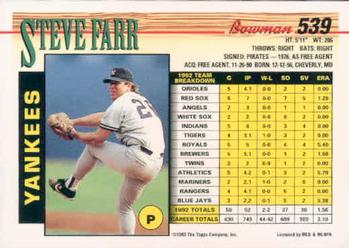 Steve Farr  baseball card collectible - Main Image 2
