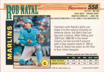 Rob Natal  baseball card collectible - Main Image 2