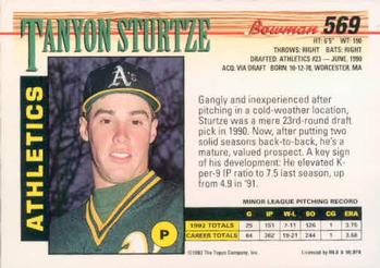 Tanyon Sturtze  baseball card collectible - Main Image 2