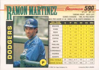 Ramon Martinez  baseball card collectible - Main Image 2