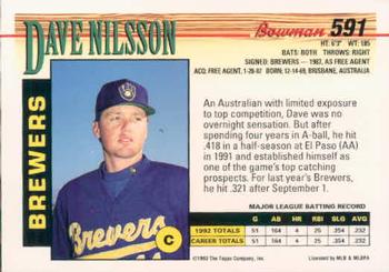 Dave Nilsson  baseball card collectible - Main Image 2