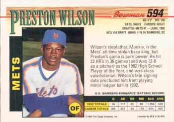 Preston Wilson  baseball card collectible - Main Image 2