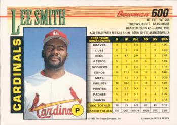 Lee Smith  baseball card collectible - Main Image 2