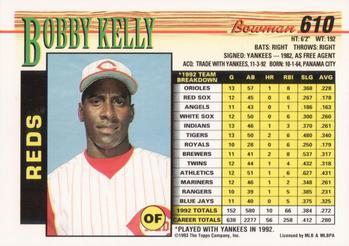 Bobby Kelly  baseball card collectible - Main Image 2