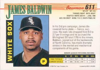 James Baldwin  baseball card collectible - Main Image 2