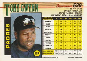 Tony Gwynn  baseball card collectible - Main Image 2
