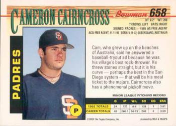 Cameron Cairncross  baseball card collectible - Main Image 2