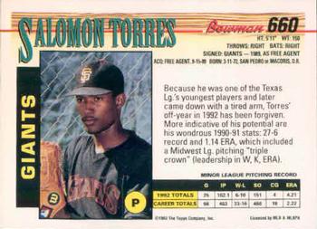 Salomon Torres  baseball card collectible - Main Image 2