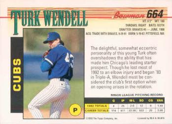 Turk Wendell  baseball card collectible - Main Image 2