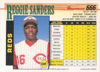 Reggie Sanders  baseball card collectible - Main Image 2