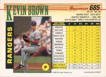 Kevin Brown  baseball card collectible - Main Image 2