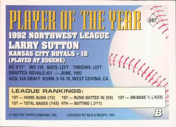 Larry Sutton  baseball card collectible - Main Image 2