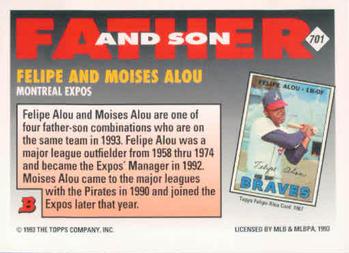 Felipe Alou / Moises Alou  baseball card collectible - Main Image 2