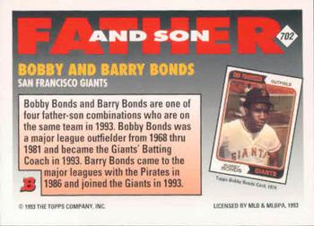 Bobby Bonds / Barry Bonds  baseball card collectible - Main Image 2