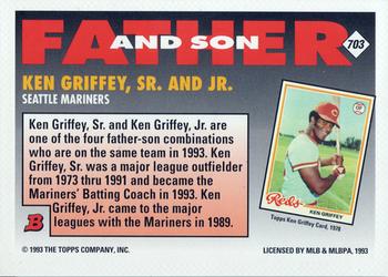 Ken Griffey / Ken Griffey, Jr.  baseball card collectible - Main Image 2