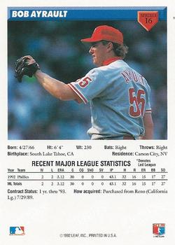 Bob Ayrault  baseball card collectible - Main Image 2