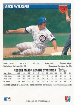 Rick Wilkins  baseball card collectible - Main Image 2