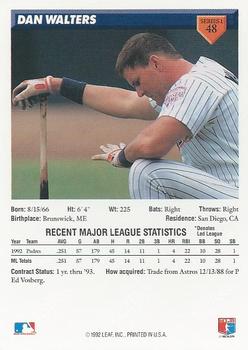 Dan Walters  baseball card collectible - Main Image 2