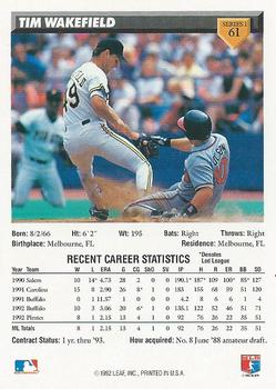 Tim Wakefield  baseball card collectible - Main Image 2