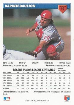 Darren Daulton  baseball card collectible - Main Image 2