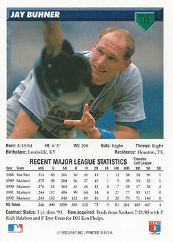 Jay Buhner  baseball card collectible - Main Image 2