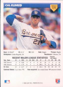 Cal Eldred  baseball card collectible - Main Image 2