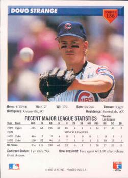 Doug Strange  baseball card collectible - Main Image 2