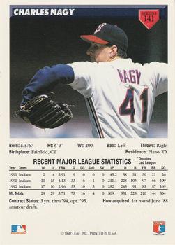 Charles Nagy  baseball card collectible - Main Image 2