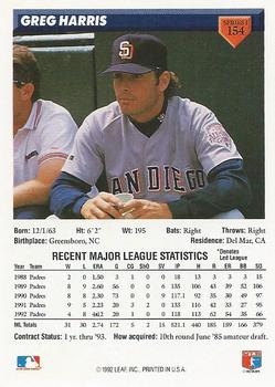 Greg Harris  baseball card collectible - Main Image 2