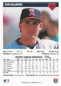 Tim Salmon  baseball card collectible - Main Image 2