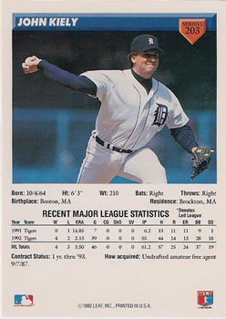 John Kiely  baseball card collectible - Main Image 2
