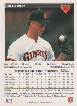 Bill Swift  baseball card collectible - Main Image 2