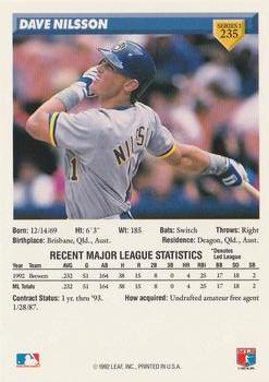 Dave Nilsson  baseball card collectible - Main Image 2