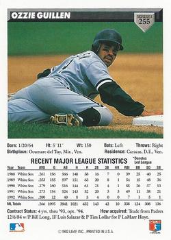 Ozzie Guillen  baseball card collectible - Main Image 2