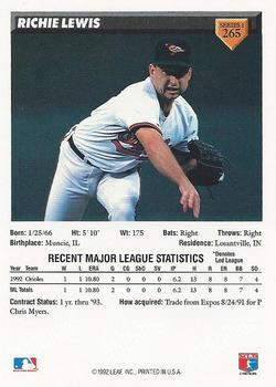 Richie Lewis  baseball card collectible - Main Image 2
