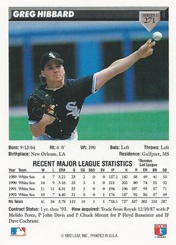 Greg Hibbard  baseball card collectible - Main Image 2