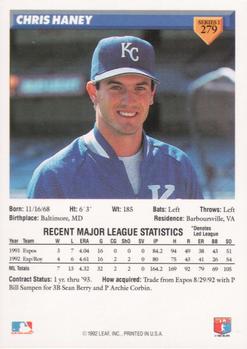 Chris Haney  baseball card collectible - Main Image 2