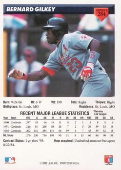 Bernard Gilkey  baseball card collectible - Main Image 2
