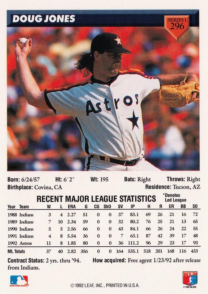 Doug Jones  baseball card collectible - Main Image 2