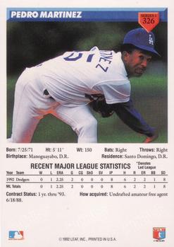 Pedro Martinez  baseball card collectible - Main Image 2