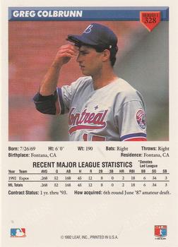 Greg Colbrunn  baseball card collectible - Main Image 2