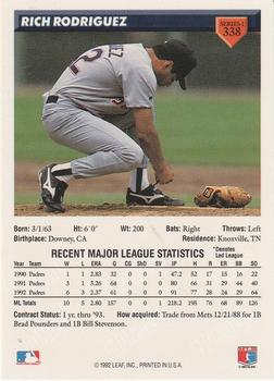 Rich Rodriguez  baseball card collectible - Main Image 2