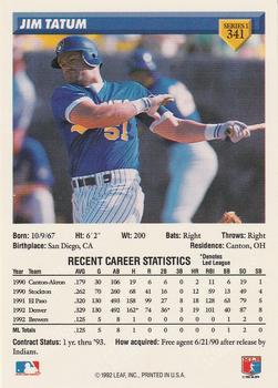 Jim Tatum  baseball card collectible - Main Image 2