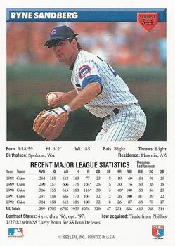 Ryne Sandberg  baseball card collectible - Main Image 2