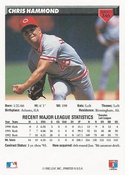 Chris Hammond  baseball card collectible - Main Image 2