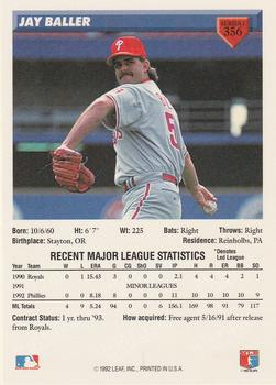 Jay Baller  baseball card collectible - Main Image 2