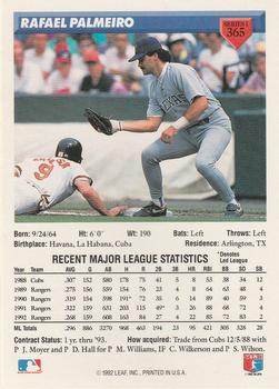 Rafael Palmeiro  baseball card collectible - Main Image 2