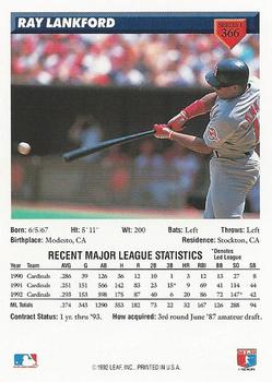 Ray Lankford  baseball card collectible - Main Image 2