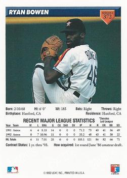 Ryan Bowen  baseball card collectible - Main Image 2