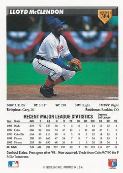 Lloyd McClendon  baseball card collectible - Main Image 2